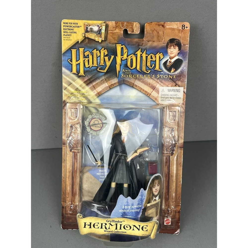 Gryffindor Hermione Harry Potter The Sorcerer's Stone Wizard Figure Mattel 2001 - Picture 8 of 8